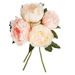 Toilinux Lot 2x Bouquet de fleurs artificielles - H. 30 cm - Rose Toilinux - Lot 2x Bouquet de fleurs artificielles - H. 30 cm - Rose - Design