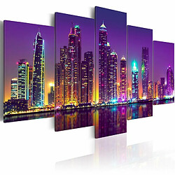 Paris Prix Tableau Imprimé Purple Nights 100 x 200 cm