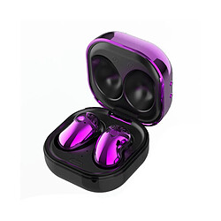 LUUCOZK Écouteurs Bluetooth 5.1 à Écran Couleur LED S6 Plus Mini Écouteurs Intra-auriculaires Sans Fil pour le Sport-Violet