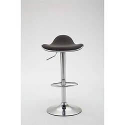 Non Tabouret de bar Shanghai tissu chrome