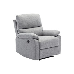 Acheter Vente-Unique Fauteuil relax électrique en tissu gris clair LUNANO