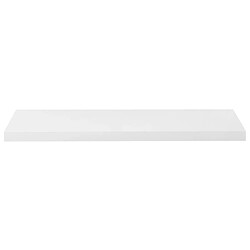 Avis vidaXL Étagère murale flottante Blanc brillant 90x23,5x3,8 cm MDF