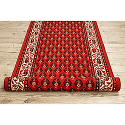 RUGSX TAPIS DE COULOIR ANTIDÉRAPANT INKO rouge 133cm 133x250 cm pas cher