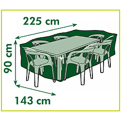 Avis Nature Housse de mobilier de jardin tables rectangulaires 225x143x90cm