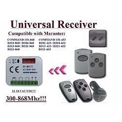 GUPBOO Télécommande Universelle de Rechange pour récepteur universel 300-868MHz pour Marantec