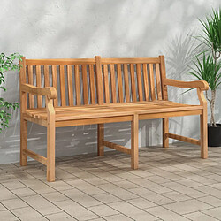 Maison Chic Banc de jardin | Banquette de jardin | Chaise Relax 150 cm Bois de teck massif -MN17459