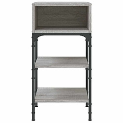 Acheter Maison Chic Lot de 2 Tables de chevet,Table de nuit,Table d'appoint pour salon sonoma gris 35x34,5x70cm bois ingénierie -MN61833