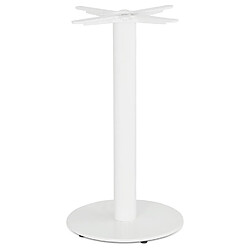 Alterego Pied de table rond 'CORTADO' 75 en métal blanc intérieur/extérieur CORTADO