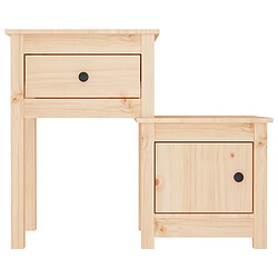 Acheter Maison Chic Table de chevet, Table de Nuit, Meuble de Rangement 79,5x38x65,5 cm Bois de pin massif