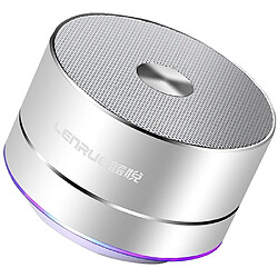 Wewoo Enceinte Bluetooth Haut-parleur sans fil portable LENRUE Haut-parleurs stéréo à LED avec micro intégré MP3 MINI Subwoof Smart Column Loudspeaker 