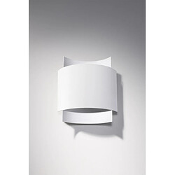 Luminaire Center Applique murale Impact Acier blanc 1 ampoule 11cm