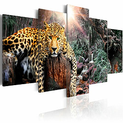 Paris Prix Tableau Imprimé Leopard Relaxation 100 x 200 cm 