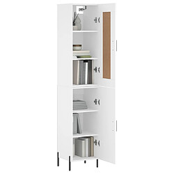 Avis Maison Chic Buffet,Meuble de Rangement,commode pour salon,Cuisine Blanc 34,5x34x180 cm Bois d'ingénierie -MN86714