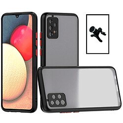 PHONECARE Kit Coque Anti Choque Caméra Protection + Support Magnétique Renforcé de Voiture pour Samsung Galaxy A33 5G - Noir 