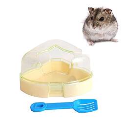 Wewoo Pour animaux de compagnie, Couleur Aléatoire à cinq branches Star Hamster salle de bains petites bassin de bain détachable ventilation baignoire