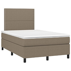 Avis Sommier à lattes,Cadre à lattes de lit et matelas et LED pour Adulte Taupe 120x200cm Tissu -MN74442