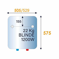 Chauffe-eau électrique blindé 200l vertical mural standard - 251085 - THERMOR