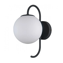 Luminaire Center Applique murale industrielle et rétro Gela Noir Coloris : Noir Coloris de l'abat jour : blanc Matèriau : Acier, verre Hauteur en Cm : 29,5 IP : 20 Nombre d'ampoules : 1 Type d'ampoule : G9 Puissance