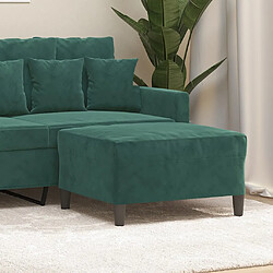 vidaXL Repose-pied Vert foncé 70x55x41 cm Velours