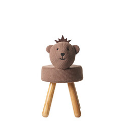 Tabouret Crochetts Marron 34 x 55 x 34 cm Ours 