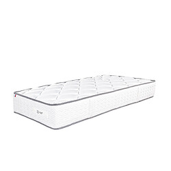 LUXURY LITERIE Matelas 90x190 cm, Iris, 20cm, mémoire de forme, indépendance du couchage, face été/hiver