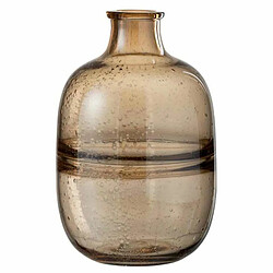 Paris Prix Vase Rond Design Nervures 29cm Ambre 