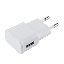 Wewoo Pour iPad, iPhone, Galaxy, Huawei, blanc Xiaomi, LG, HTC et autres smartphone, Dispositifs rechargeables 5V 2.1A Intelligent Identification USB Chargeur avec 1 m USB à Lightning Câble de Recharge, Plug UE, pas cher