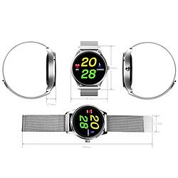 Avis Wewoo Montre connectée or 1.22 pouces intelligente d'affichage d'écran de pouce, IP54 imperméable, podomètre de / moniteur de fréquence cardiaque / temps réel / rappel de WeChat, compatible avec les téléphones androïdes et d'iOS