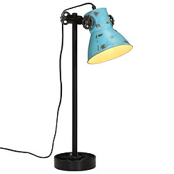 vidaXL Lampe de bureau 25 W bleu délavé 15x15x55 cm E27