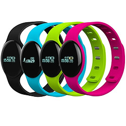 Acheter Wewoo Bracelet connecté bleu 0,68 pouces OLED Bluetooth Display Smart 4.0, podomètre de / rappel d'appel / suivi du sommeil / fonction de montre / anti-perdue, compatible avec iOS et Android système