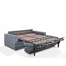 Avis Inside 75 Canapé convertible EXPRESS PREMIUM 120 cm sommier lattes RENATONISI matelas BULTEX tweed bleu