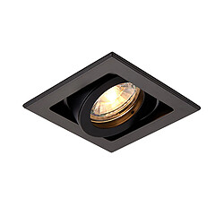 Saxby Spot Encastré Titlable Carré Noir Mat Dimmable