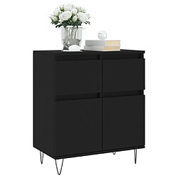 Avis Maison Chic Buffet,Meuble de Rangement,commode pour salon,Cuisine Noir 60x35x70 cm Bois d'ingénierie -MN58030