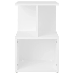 Avis vidaXL Tables de chevet 2 pcs blanc 35x35x55 cm bois d'ingénierie