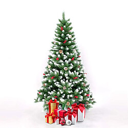 Eco-Xmas Sapin de Noël artificiel 180 cm avec décoration Bergen