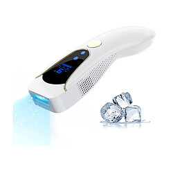 Chrono Épilation au laser IPL avec système de refroidissement, 3 fonctions améliorées, 999 000 flashs, blanc