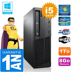 PC Lenovo M92p SFF Core I5-3470 Ram 8Go Disque 1 To Graveur DVD Wifi W7 · Occasion 