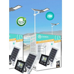 Tradex LED PANNEAU SOLAIRE PHOTOVOLTAIQUE IP67 25W AVEC TELECOMMANDE LED-8189 Spot Led Panneau Solaire Photovoltaique Ip67 25w Avec Telecommande Led-8189