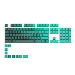 Glorious PC Gaming Race GPBT Keycaps - 114 PBT Tastenkappen, ANSI, US-Layout, Rain Forest