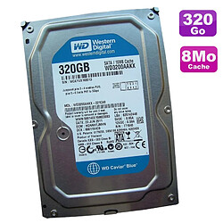 Disque Dur 320Go SATA II 3.5" Western Digital Caviar Blue WD3200AAKX-221CA0 16Mo - Occasion