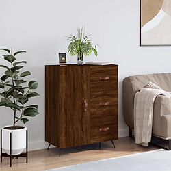 Maison Chic Buffet,Meuble de Rangement,commode pour salon,Cuisine chêne marron 69,5x34x90 cm bois d'ingénierie -MN77175