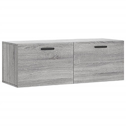 Maison Chic Armoire murale,Meuble de Rangement pour salon,cuisine sonoma gris 100x36,5x35 cm bois d'ingénierie -MN75821