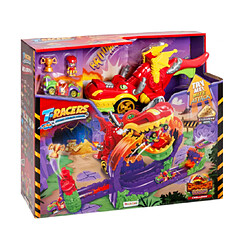 Magic Box Int. Ensemble T-Racers Dragon Loop Action Figure Tiki Twist Lanceur