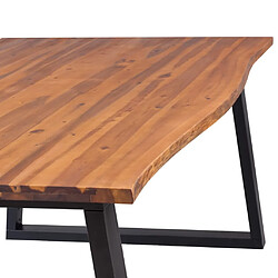 Acheter vidaXL Table à manger bois d'acacia massif 200x90 cm