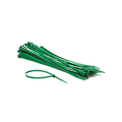 Perel Jeu de serre-c,bles en nylon - 4.8 x 300 mm - vert (100 pcs) 