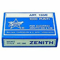 ZENITH Lot de 3 Boîtes de 1000 Agrafes 130/E 6/4mm en acier 