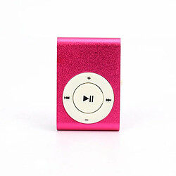 Sport Clip-Type Mini Lecteur Mp3 Stéréo Musique Haut-Parleur Usb De Charge Rose