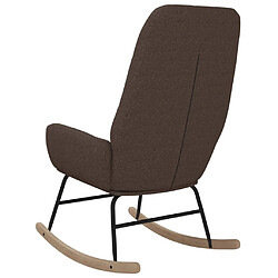 Acheter vidaXL Chaise à bascule Taupe Tissu