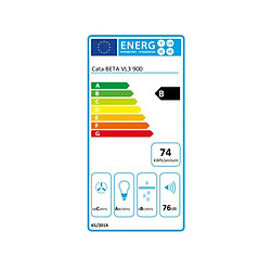 Hotte standard Cata BETA 900 90 cm 780 m3/h 52 dB 240W B