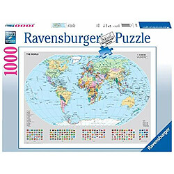 Ravensburger 15652 carte du monde politique - Puzzle 1000 piAces